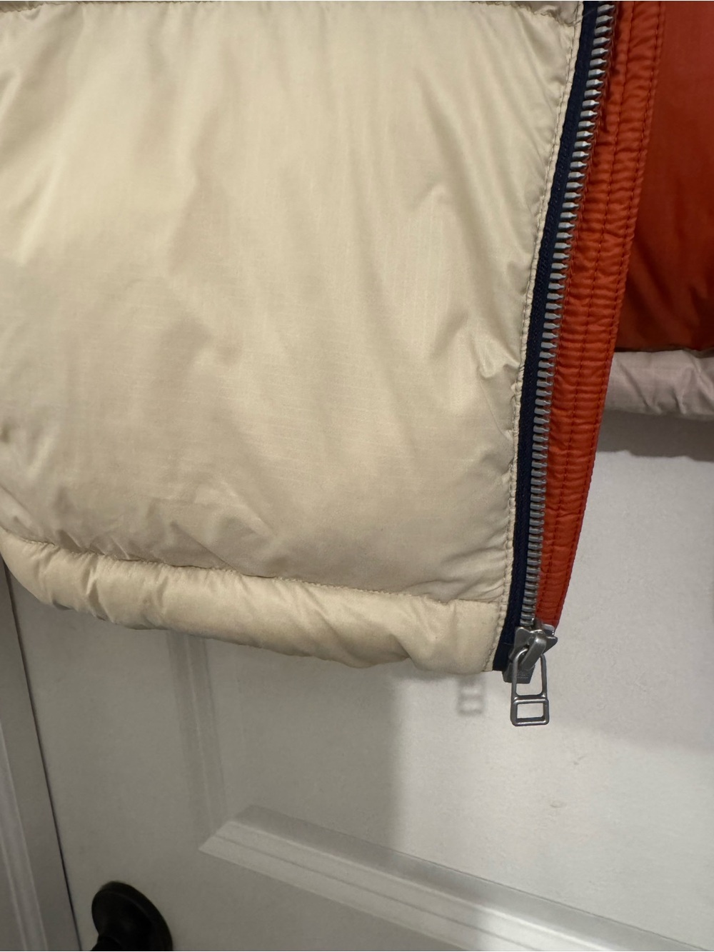 cotopaxi Colorblock Puffer Jacket in Rust, Lavender & Cream - Picture 9 of 9